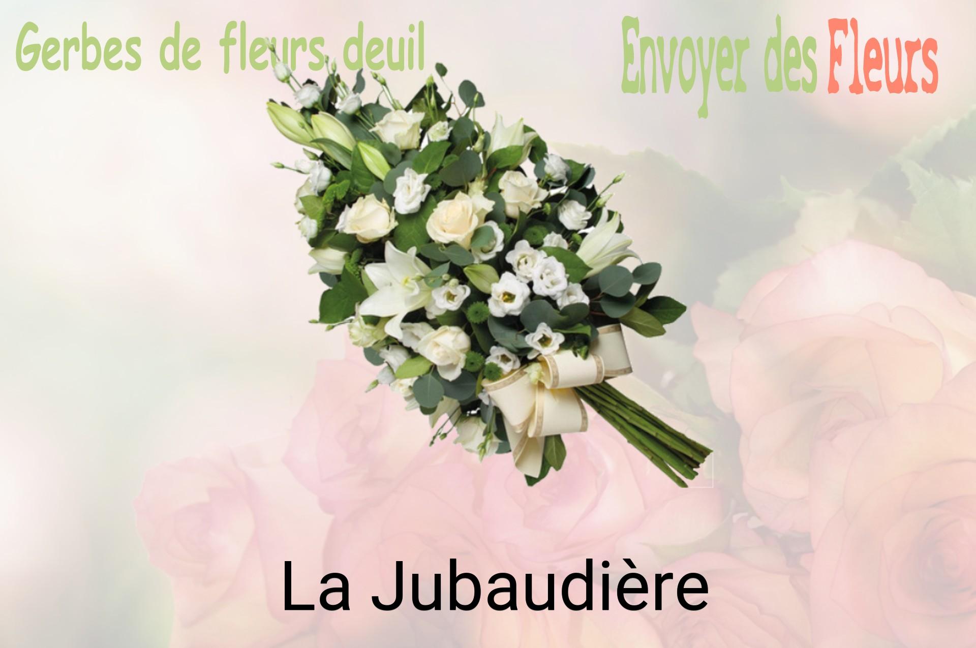 Gerbe de fleurs de deuil livrée à La Jubaudière